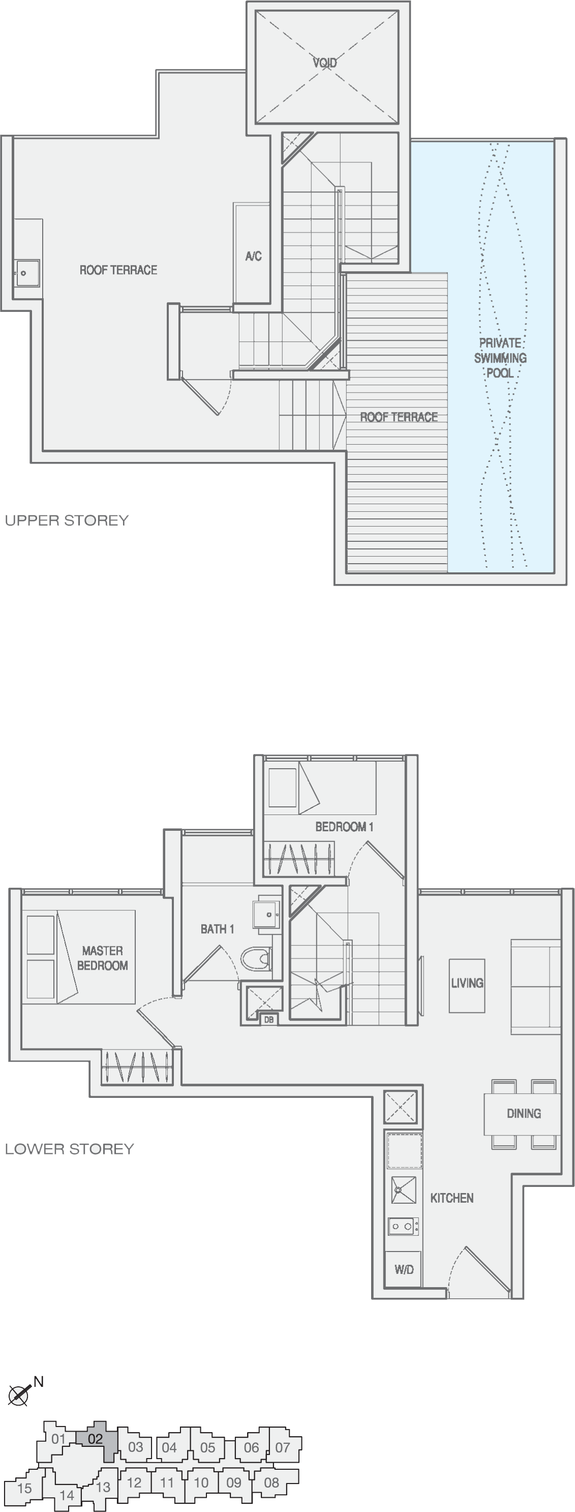 Type 2-Bedroom-Type-PH11 Penthouse Floor Plan