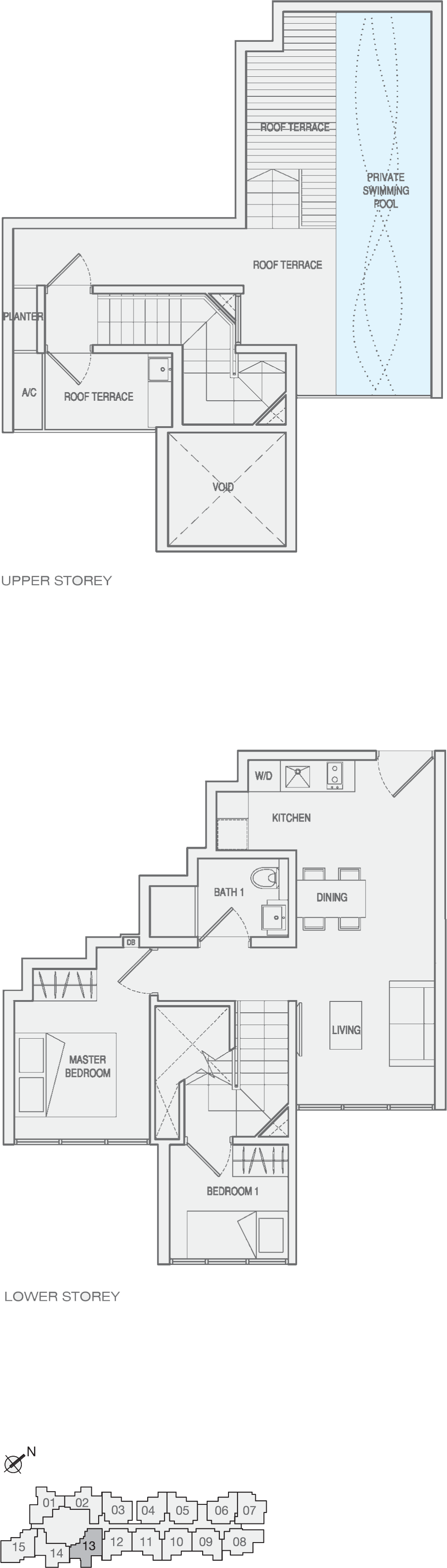 Type 2-Bedroom-Type-PH6 Penthouse Floor Plan
