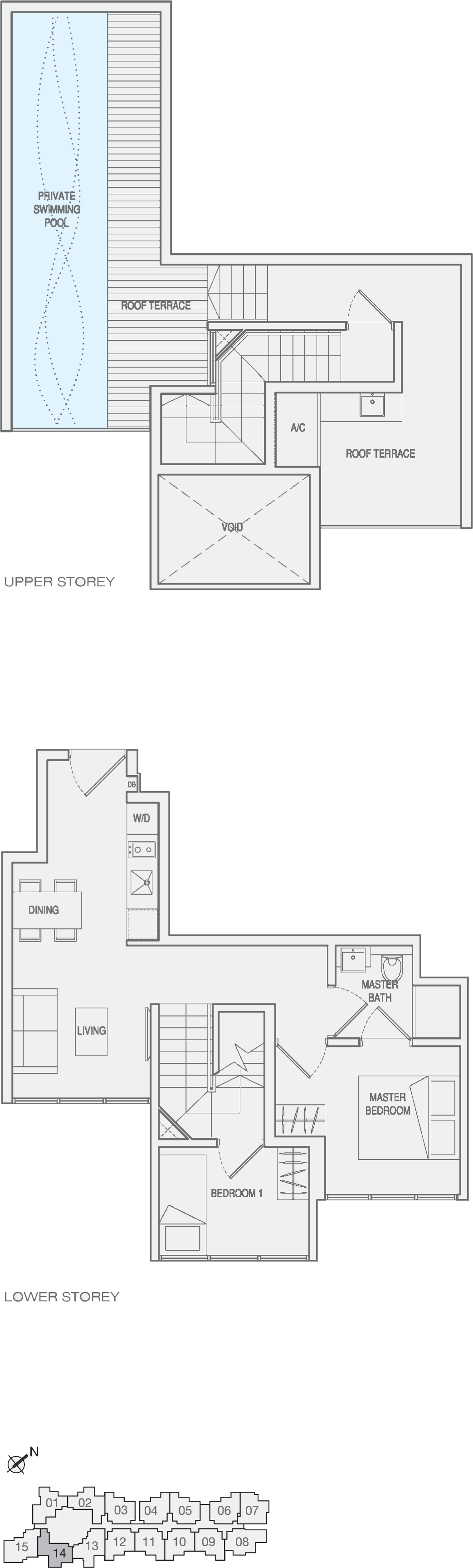 Type 2-Bedroom-Type-PH7 Penthouse Floor Plan