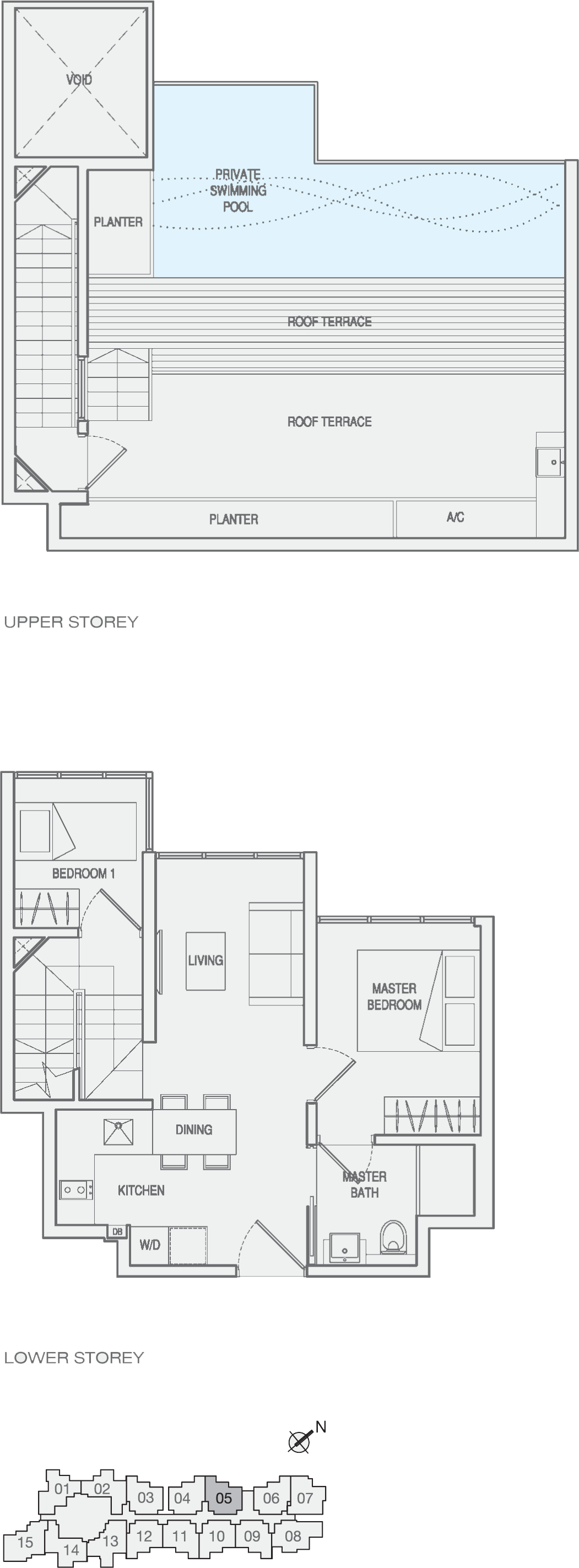 Type 2-Bedroom-Type-PH8 Penthouse Floor Plan