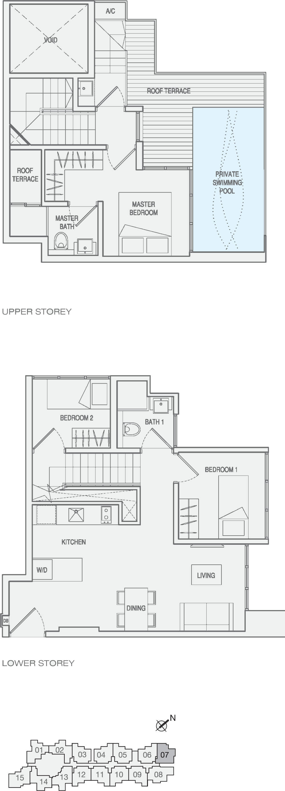 Type 3-Bedroom-Type-PH4 Penthouse Floor Plan