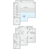 2 Bedroom Type PH1 Penthouse Floor Plan