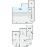 2 Bedroom Type PH3(m) Penthouse Floor Plan