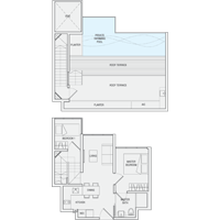 2 Bedroom Type PH8 Penthouse Floor Plan