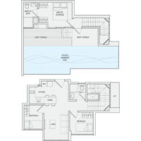 3 Bedroom Type PH10 Penthouse Floor Plan