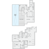 3 Bedroom Type PH9 Penthouse Floor Plan