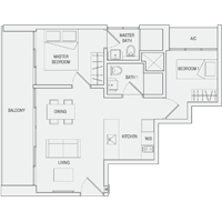 Type A7 2-Bedroom Floor Plan