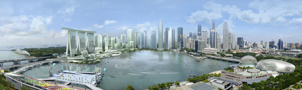 Artist Impression of the Development at Marina Bay Watefront