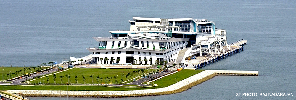 View of Marina Bay Cruise Centre from Eon Shenton